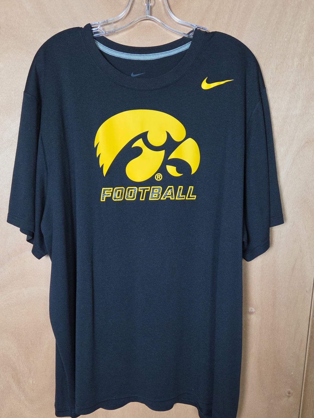 Nike Iowa Hawkeyes Football T Shirt Dri Fit Size XXL